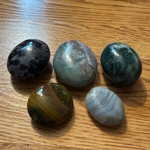 Set of Polished Crystal Gemstones